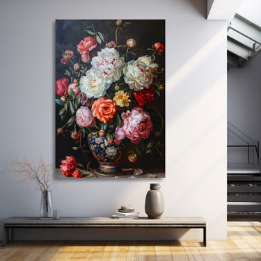 Peonies in a Vase Painting